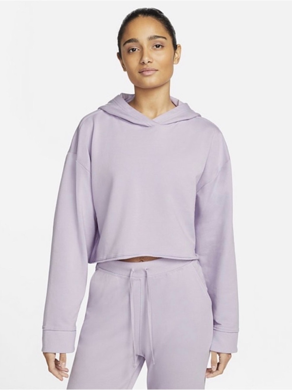 Nike Yoga Women’s Lavender Cropped Hoodie